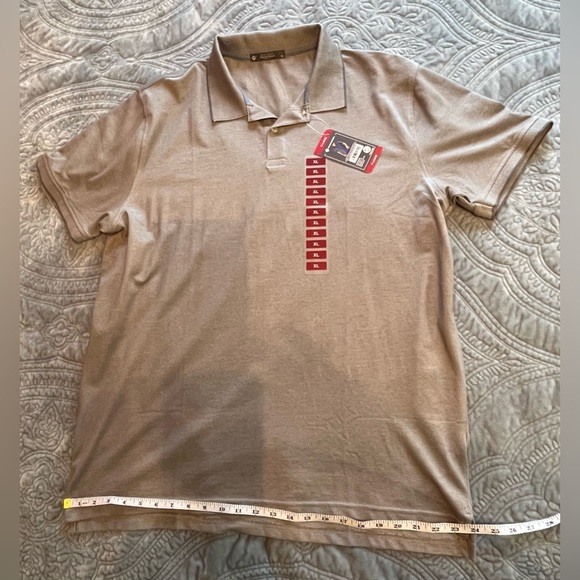 NWT Men’s Members Mark Grey Polo Shirt Size XL - Picture 8 of 11